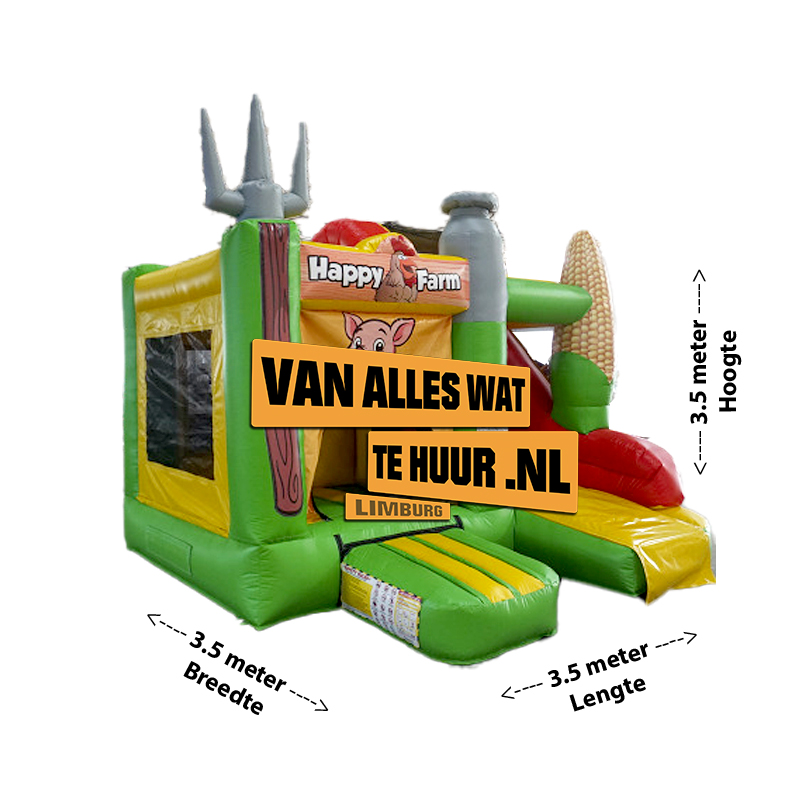 Springkussen Boerderij (Middel) Nieuw in 2026! - Afbeelding 3